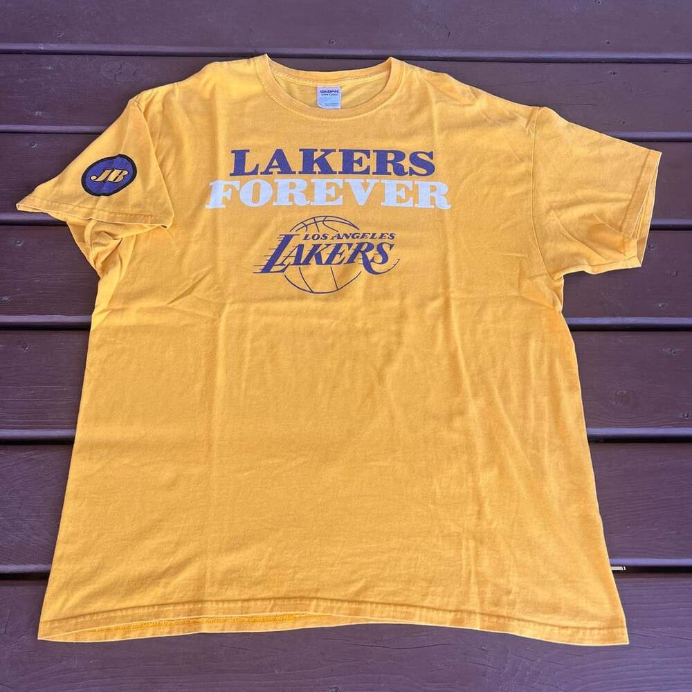 Gildan Los Angeles Lakers Forever XL Yellow T-Shirt